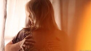 Relaxing big boobs massage, featuring a busty blonde in HD