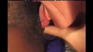 Black woman fucks with a white old man, who has no permanent sex