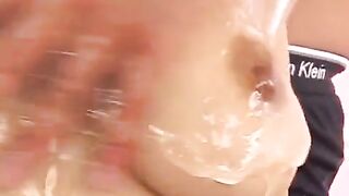 Hot Asian girl gave me an oil hand job, amazing!