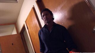 Guy fucked hot chick in bar, who was sitting on his cock