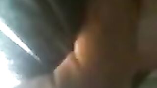 The guy pressed bus ticket to the ass of a cute girl