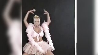 A sexy Russian is dancing and exciting everyone around with her moves