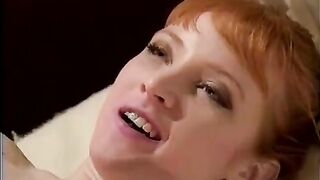 Two hot nurses having lesbian sex with a big dildo in the hospital