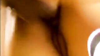 Two mature guys fucked an Asian young beauty at her home