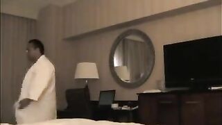 A guy brought a prostitute to the hotel room and started to undress her