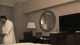 A guy brought a prostitute to the hotel room and started to undress her