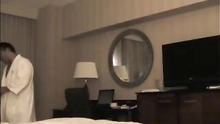 A guy brought a prostitute to the hotel room and started to undress her