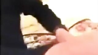 A bad mark gets dad's cock into daughter's tight pussy