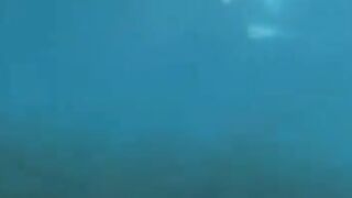 Two aqua-technicians fuck at the bottom of the sea