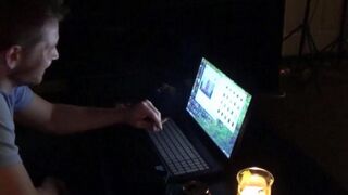 A wife gets excited after watching porn and fucks her husband