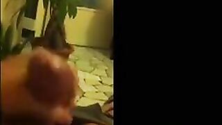 Finger her sweet pussy while removing clothes on the phone