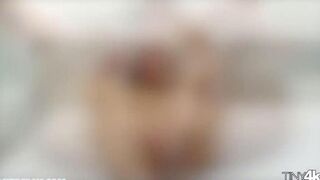 A fat guy with a big dick fucks a girl with braces