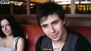 Guy divided money with friends and fucked in the toilet cafe