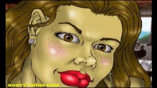 Black people are drawn to each other in porn comics