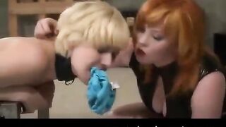 Lesbian porn with BDSM twist, featuring pain and tenderness in perfect mix