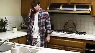 A real incest - his brother made a deposit to his sister's vagina