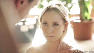 A thin horse allowed the guy to gently take his wife’s passion