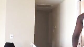 A sexy blonde girl gets her ass banged by a BBC on the couch