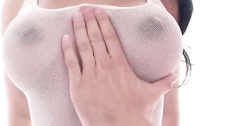 A cute girl sat on the dick and bounced on it with her ass