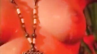 A hot brunette fucks alone at home and someone peeps