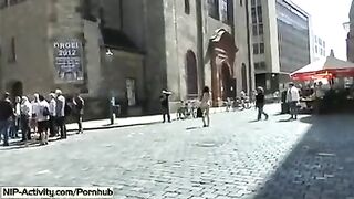 I walked in the city naked, no panties, shaved pussy