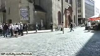 I walked in the city naked, no panties, shaved pussy