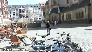 I walked in the city naked, no panties, shaved pussy