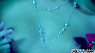 Blonde woman fucks herself with dildo in 4K