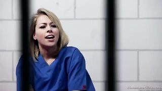 Two girls have fun without sex in the prison cell