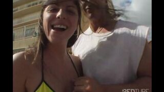 Fella cycled and had sex with a pretty girl