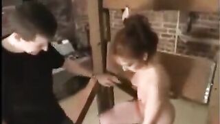BDSM sex with a hot girl tied up
