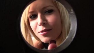 The blonde was left alone and got horny, so she started to play