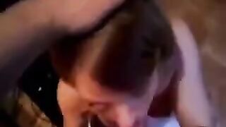 I didn’t expect that after a blowjob, he would finish on her so intensely