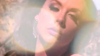 A luxurious prostitute with stockings fucks senselessly in her ass