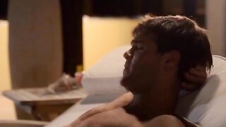 A selection of cumshots on the face of a cute Jesse Rogers