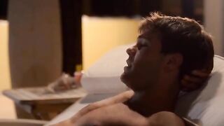 A selection of cumshots on the face of a cute Jesse Rogers