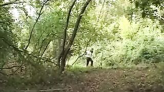 Girl went to meet a maniac in the forest and was completely fucked