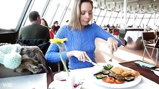 She’s begging for cock and she’s masturbating in the car