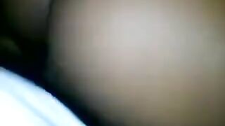 A black girl gives a stunning crotch to her boyfriend