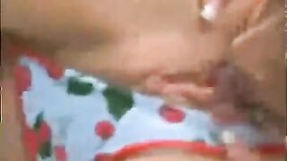 A mature woman is having a passionate lesbian encounter with another beautiful woman