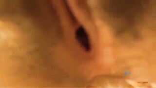 A girl sucks cock of her hairy guy in the house