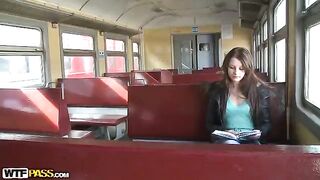 A guy picked up a girl on the train and filmed their encounter