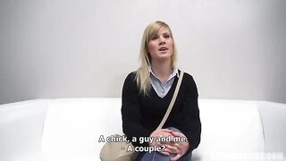 A young Czech woman was fucking during the porn casting