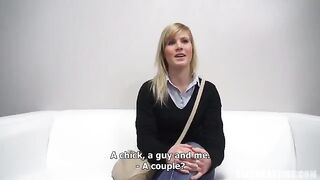 A young Czech woman was fucking during the porn casting