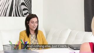 Lesbian casting with Tracy Lindsay and her amazing body parts