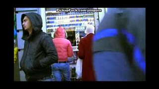 Guy arranged a blonde hooker and fucked her on the street