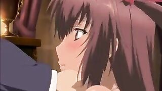 The man sweats while having sex with a hot woman