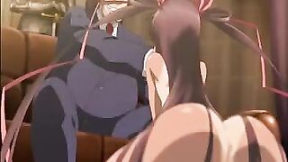 The man sweats while having sex with a hot woman