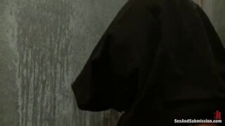 The pretty girl has a hard time with a cock in her mouth
