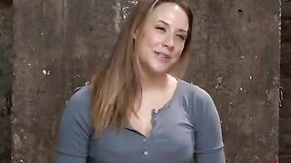 A sexy girl was beating and humiliating her man